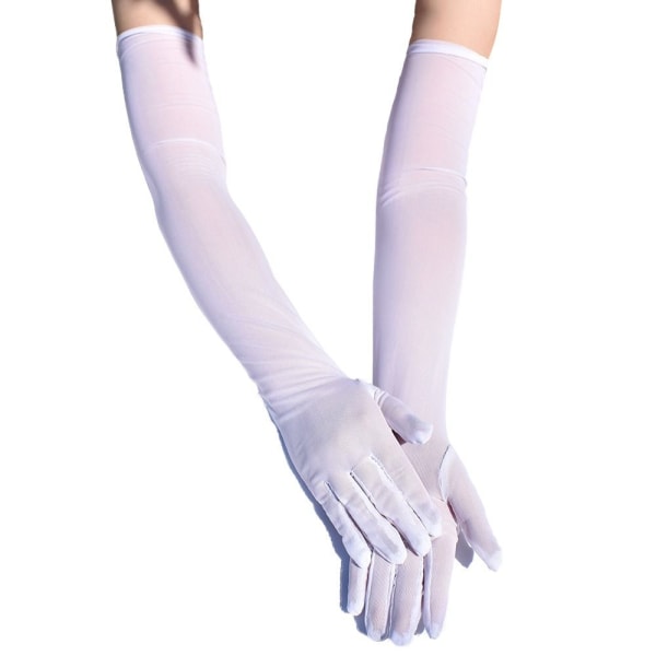 Gennemsigtige handsker Lange handsker & luffer C HVID C HVID C white