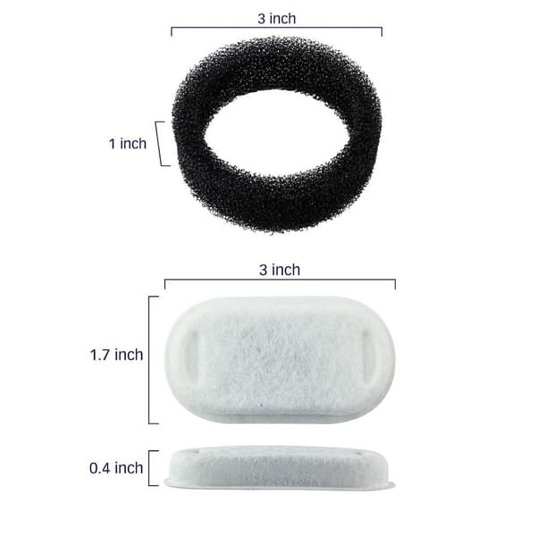 Husdjursfontänfilter Kattfontän Kolfilter 2 2 2