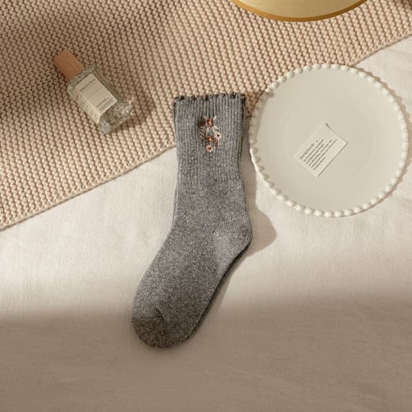 Medium Tubsockor Bomullsstrumpor LJUSGRÅ Light Grey