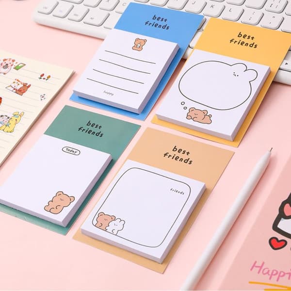 1/4 STK Memoblok Sticky Notes 4 STK 4 STK 4PCS