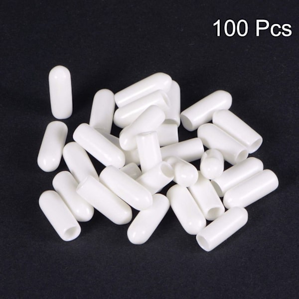 100 STK Runda ändskydd av gummi Cover Skruvgängskydd 100PCS
