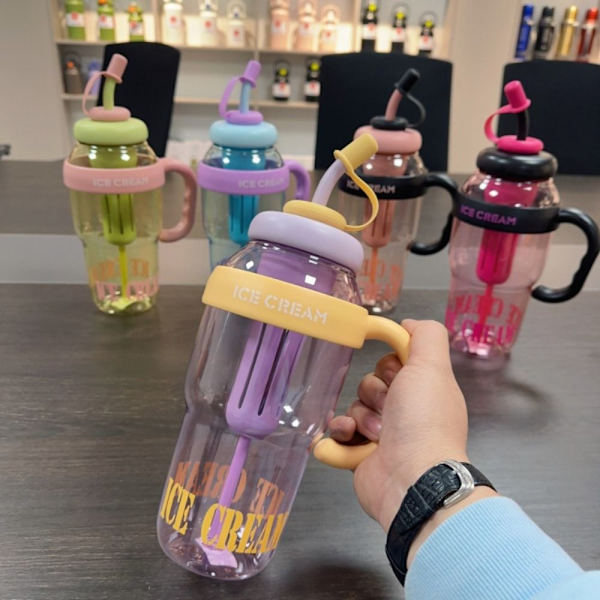 Plastvandflaske kaffekrus GUL yellow