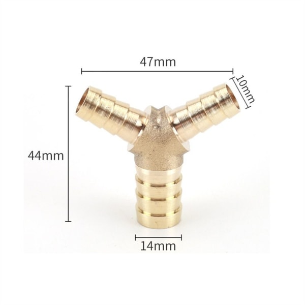 Fitting Reducer Tee Barb Fitting 10MM X 6MM X 6MM 10mm x 6mm x 6mm