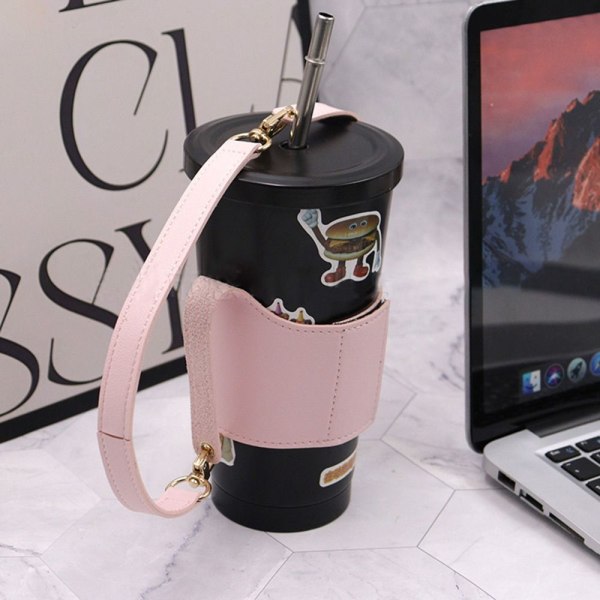 Kaffekoppshylsa Vattenflaskhållare ROSA pink