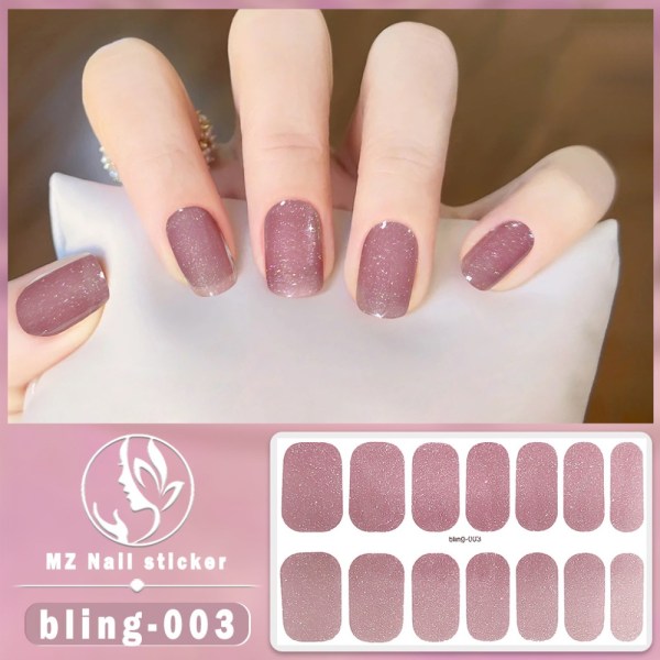 Franske negleklistremerker Nail Art Sticker 3 3 3