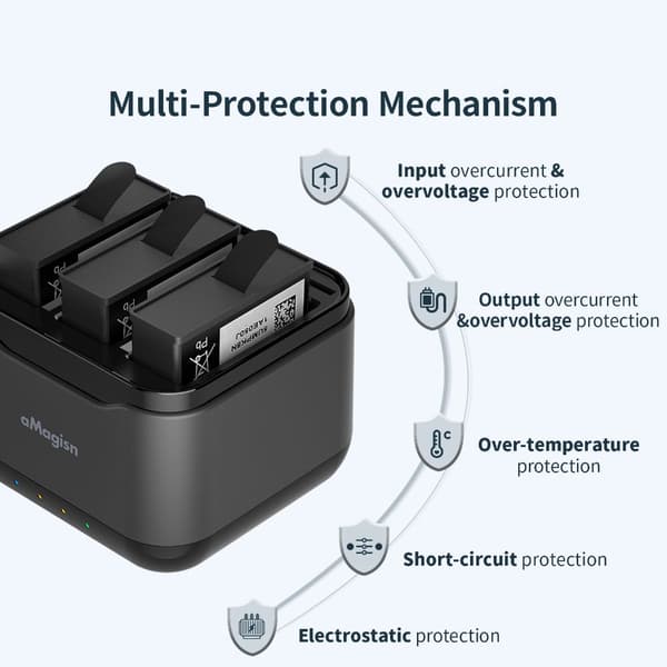 Batterilader Batteriladeboks Ladehub For Action 4/3