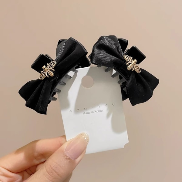 1 par Bowknot Hair Clip Side Hårnål J J J