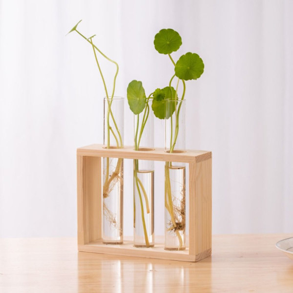 Hydroponic Plants Container Hydroponic Wood Frame KHAKI 3 TUBE khaki 3 tube-3 tube