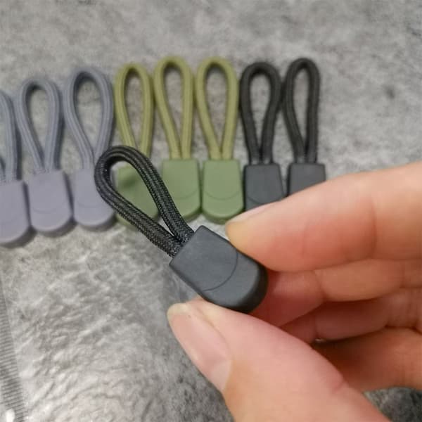 10 stk Glidelås Puller Ende GRÅ STIL 2 STIL 2 Grey Style 2-Style 2