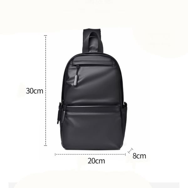 Mænds Brysttaske Rejse Sling Bag GRÅ gray