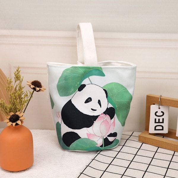 Panda Bucket Handbag Matpakke 6 6 6