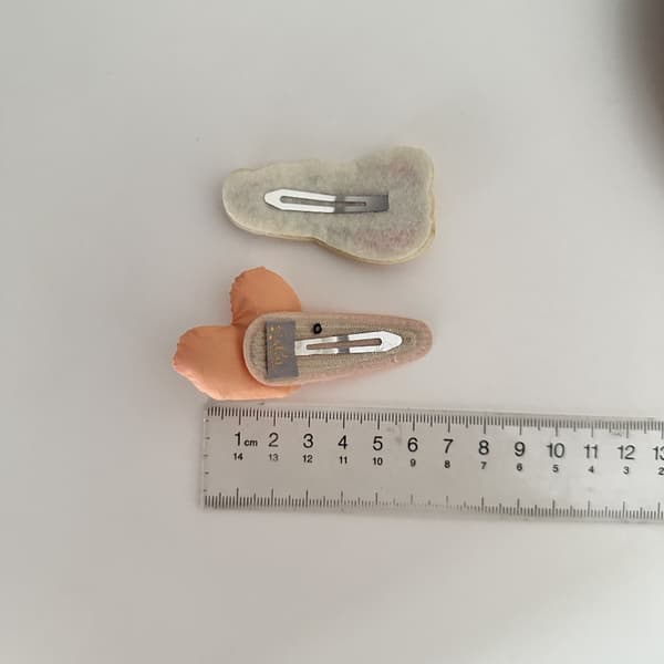 2 kpl/setti hiusklipsit, PINKKI pink