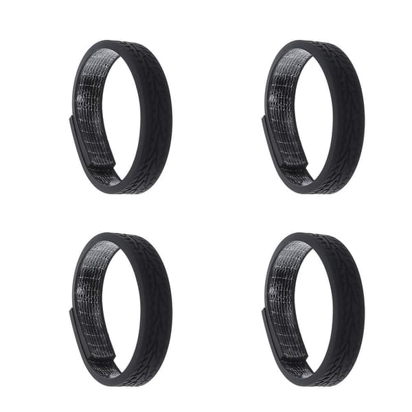 4 st Hjulskydd för resväskor, svarta black
