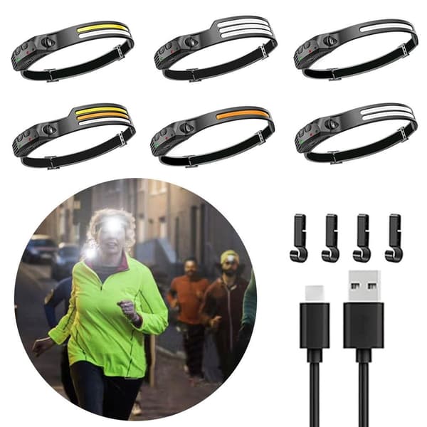 LED Sensor Pandelampe Camping Søgelygte 5 5 5