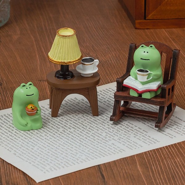 4 stk Frog Dekorative Ornamenter Resin Dekorative Ornamenter C C C