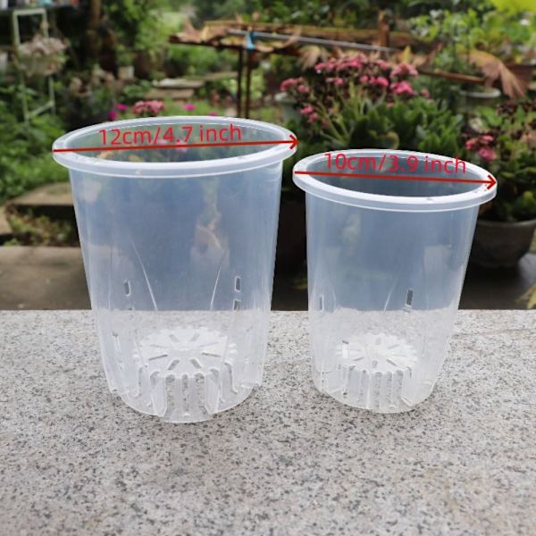 12kpl orkidearuukkuruukku reikillä 4,7 TUUMAA 12KPL 12kpl 4.7 inch12pcs