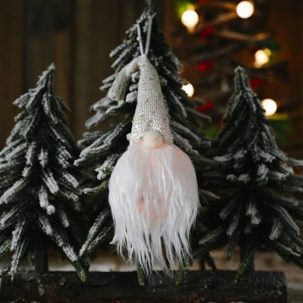Christmas Faceless Doll Joulukoristeet VALKOINEN white