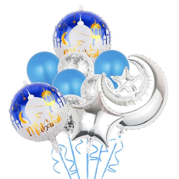 Eid Mubarak Ballon Sæt af Aluminiumfolie 2 2