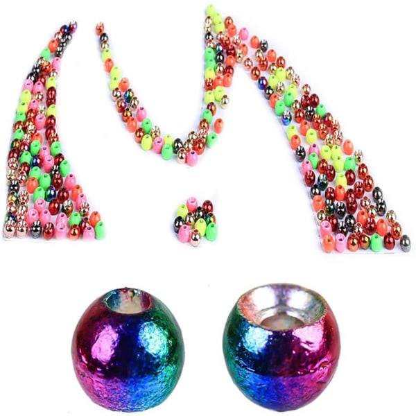 Tungsten Beads Flugbindningsmaterial 2.0MMFLUO GUL FLUO GUL 2.0mmFluo Yellow