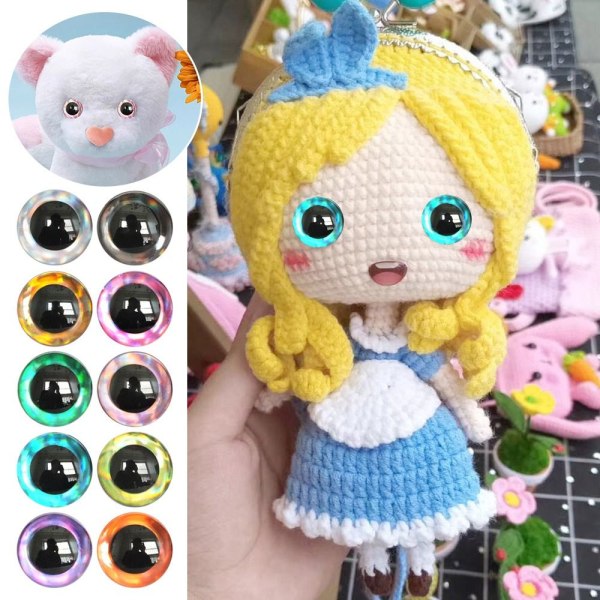 20 stk/10 par Eyes Crafts Eyes Puppet Crystal Eyes 16MM 16MM 16mm