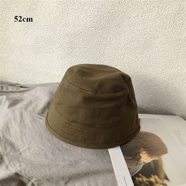 Fiskarhatt i bomull för dam, sommarhatt, KAFFE 48 cm Coffee 48cm