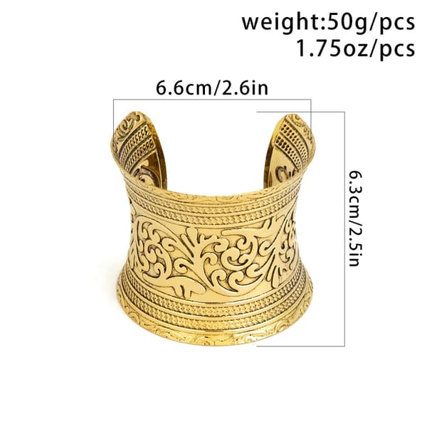 Utskuret elefantdjurarmband Öppet brett armband E E E