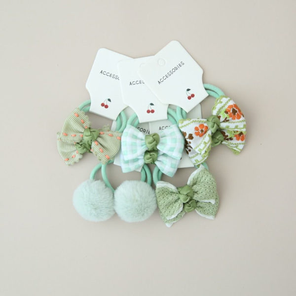 10 kpl elastinen kuminauha hiussolmiot Bowknot 3 3 3