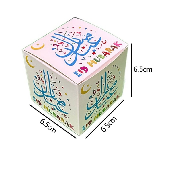 10 stk Eid Mubarak gaveæske Candy Box B B