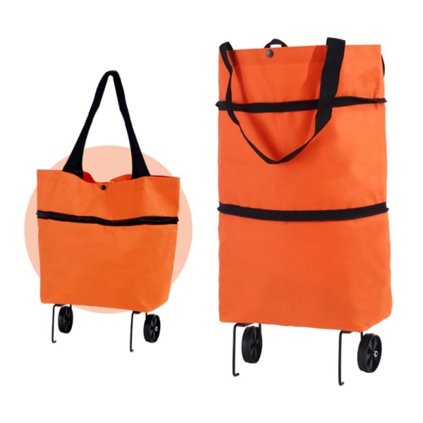 Ostoskori Bag Pull Cart ORANGE orange