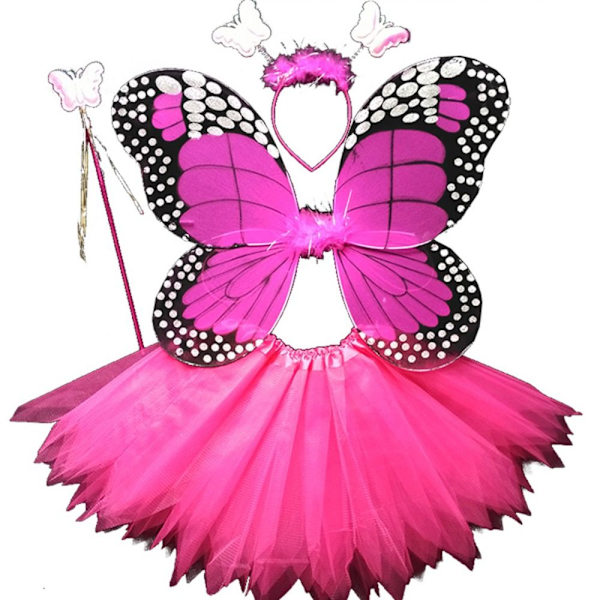 Lasten pukurekvisiitta Butterfly Wings -setit 12 12 12