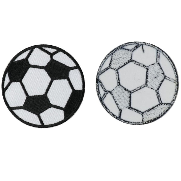15 stk. Stryge-på-lapper Fodbold Broderet Patches