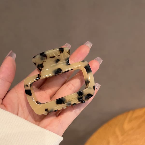 Firkantet hårklemme hestehaleklips 3 3 3
