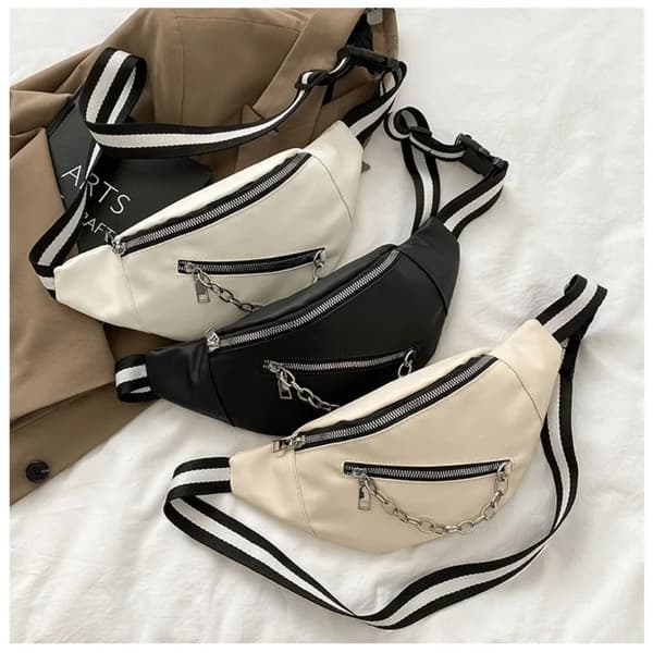 Midjeväska för damer Beige beige