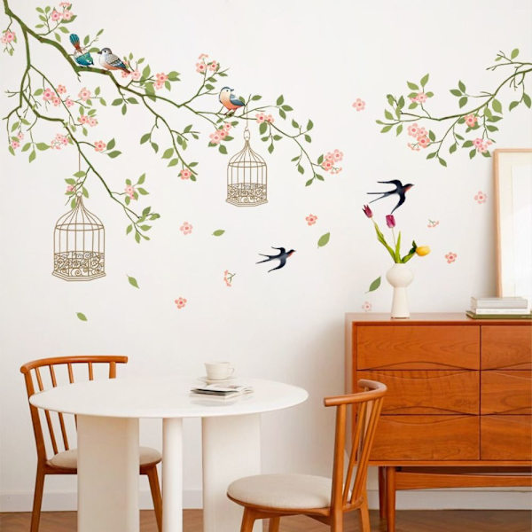 2 kpl Flower Environmental Wall Tarrat Kodinsisustus A  2 PCS