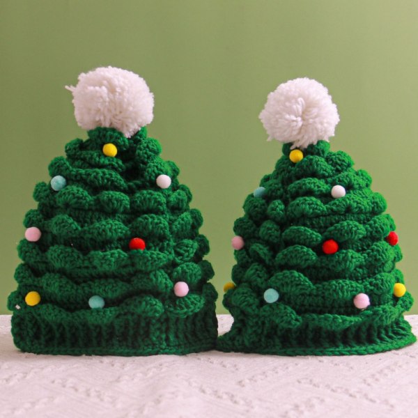 Juletræ strikket hue Farverig julehue BØRN BØRN Kids