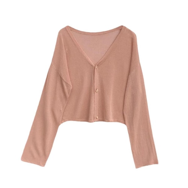 Dame Sjal Kort Cardigan PINK Pink