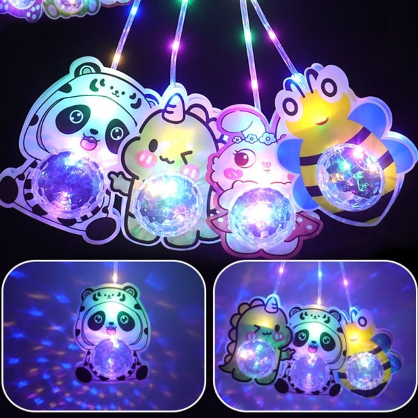 Flash Lantern Flash Lysende Lantern Light Up Toy Random Style