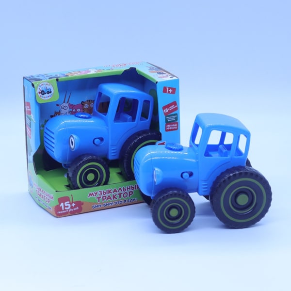 Pieni autonviljelijä sininen traktorin vetolangallinen automallilelu