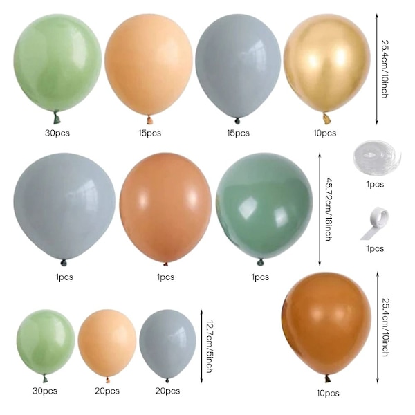 Safari Balloon Garland Kit Animal