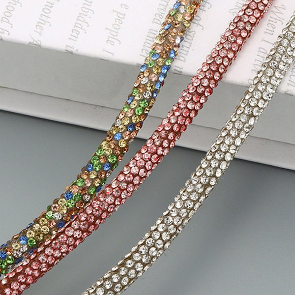 Rhinestone Taskekæder Udskiftningstaske Bælte Skuldertaskestropper 100cm