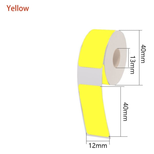 Selvklebende termisk etikett Termisk etikett-klistremerkepapir GUL yellow