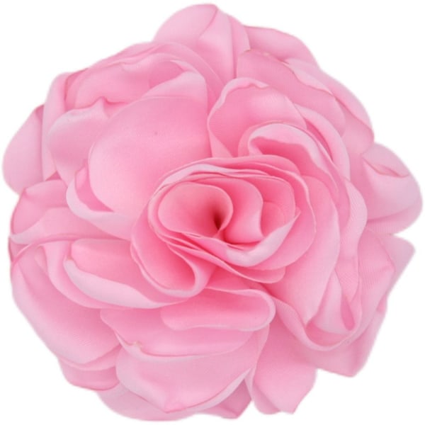 Stof Stor Rose Blomst Brosche Blomster Brosche PINK pink