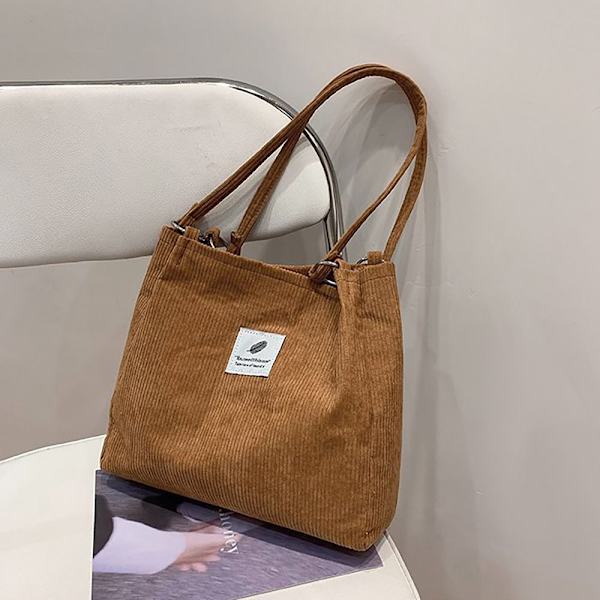 Sling Axelväskor Tygväska MÖRKBRUN DARK BROWN