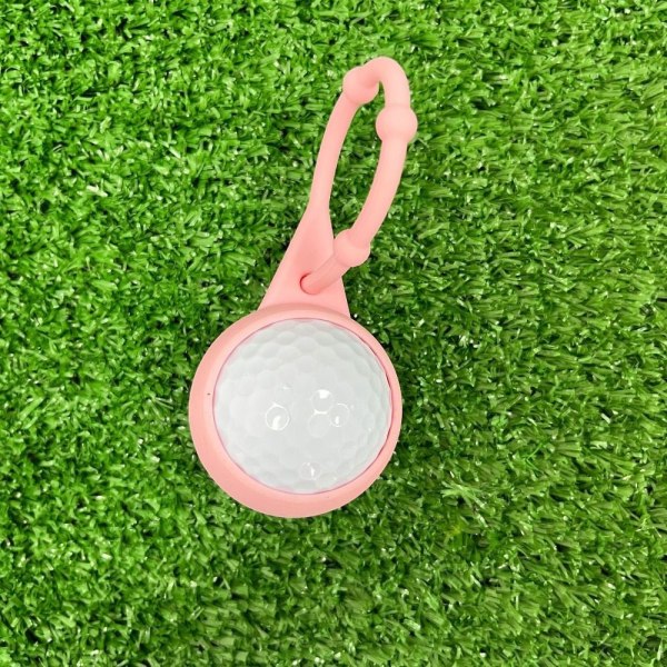 Veske Nøkkelring Golfball Midjeholder ROSA Pink