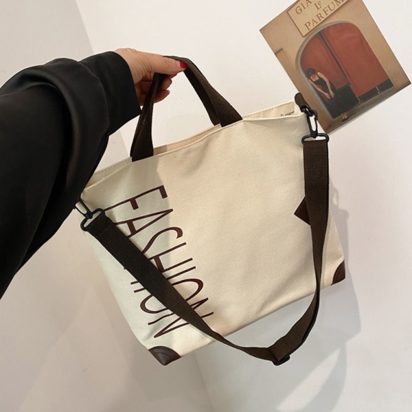 Canvas Crossbody Bag Yksi olkalaukku VALKOINEN white