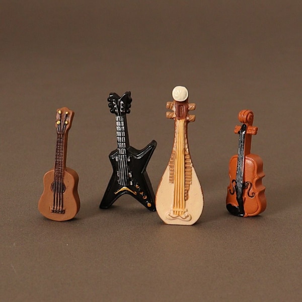 4 st/set Dockhus Klassisk Gitarr Pipa Violin Simulation
