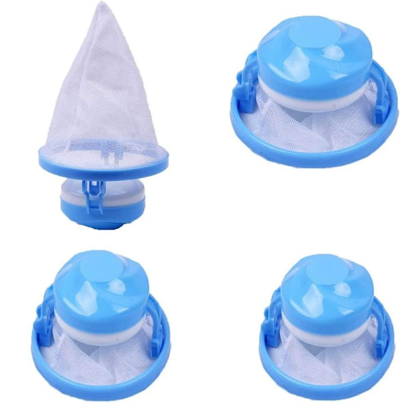Återanvändbar hårfångare för tvättmaskin för husdjurshårborttagning för tvätt 4pcs
