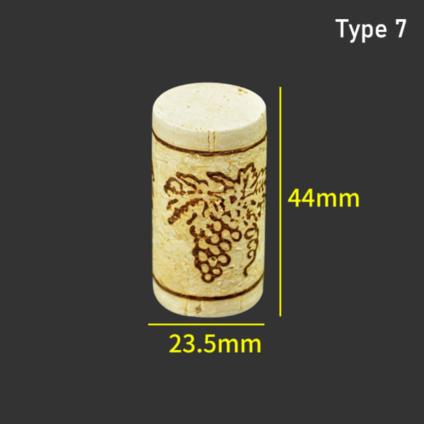Kapenevat korkkitulpat Puiset viinikorkit 9 ​​9 9