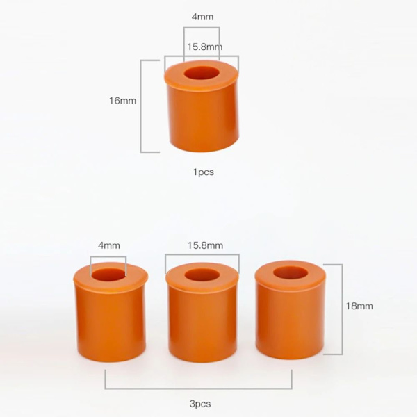 4stk 3D-skriver Heatbed Mounts Hotbed Leveling Silica Column