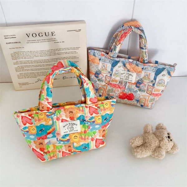 Flower Handbag Tote Bag D D D